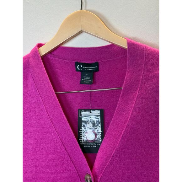 C by Bloomingdale's Women's Size Small Cherry Blossom Grandfather Cardigan NWT - Picture 9 of 9